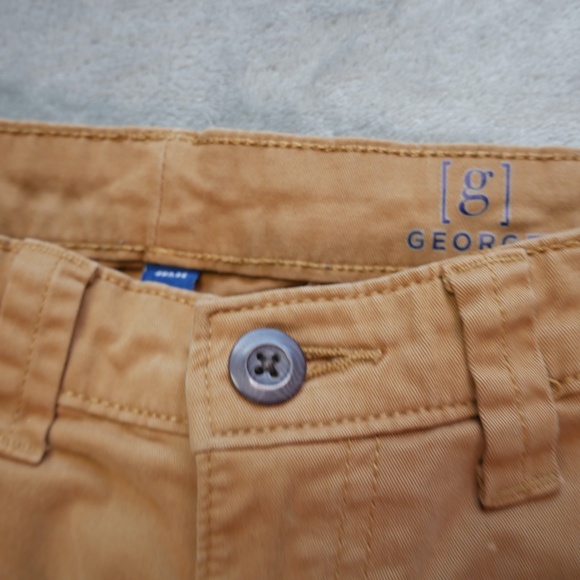 George Painters Pants Mens 30x31 Cognac Chino Trailblazer Brown Slim Straight - Picture 3 of 12